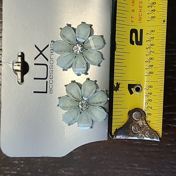 LUX Macy's 2028 earring jewelry bundle New with tags sparkle iridescent beaded ! - Picture 5 of 6